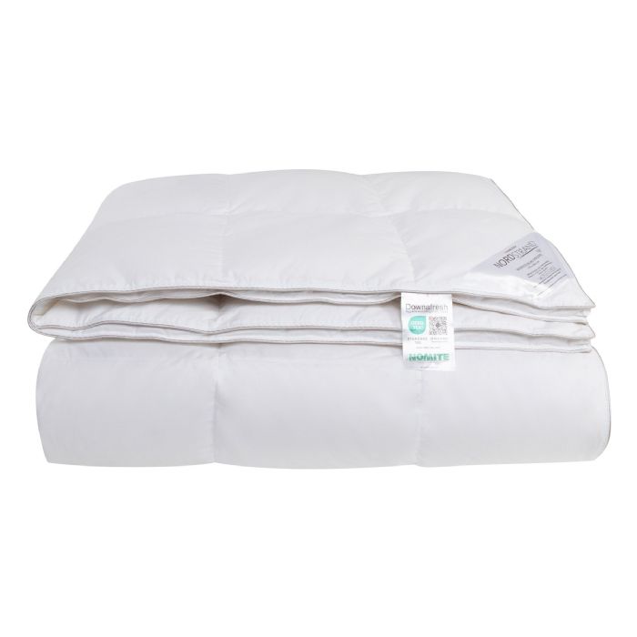 Luksus dyne 150x210 cm - 100% Moskusdun - Helårsdyne - Nordstrand Home bomuldssatin moskusdyne 