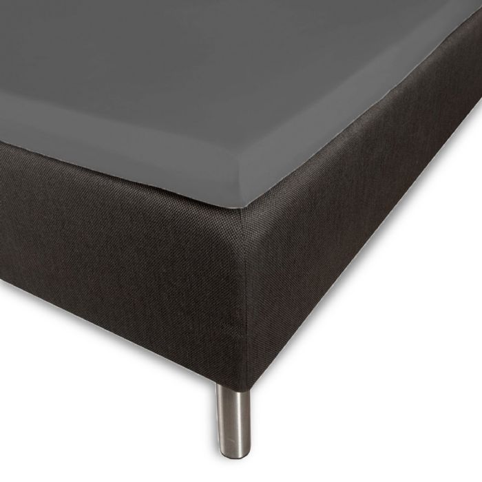 Kuvertlagen 140x200 cm - 100% blød bomuld - Højde 8 cm - Antracit gråt lagen til topmadras by Nordstrand Home
