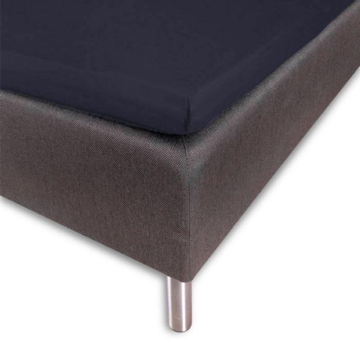 Kuvertlagen 140x200x8 cm - 100% Bomuld - Blåt - Lagen til topmadras