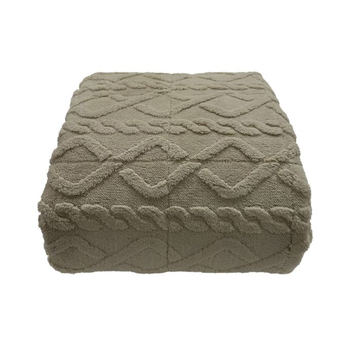 Vægttæppe - 130x170 cm - 3 kg - Blødt og vamset - Sandfarvet tyngdetæppe fra Nordstrand Home