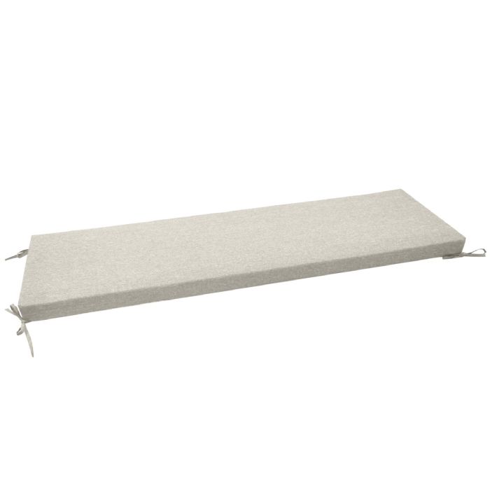 Hynde til bænk - Beige havebænk hynde med 7 cm skum - UV-beskyttet havehynde - Nordstrand Home bænk hynde